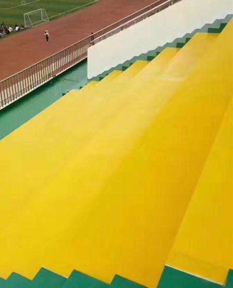 浈江球场台阶翻新修补改造
